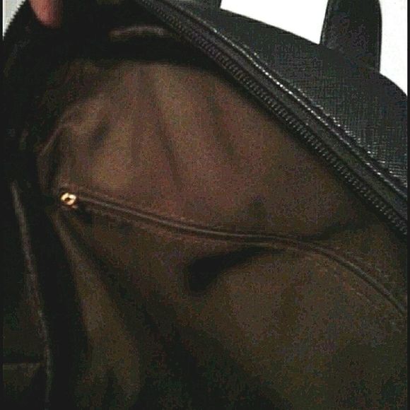 Black Floral Vegan Leather Boho Cottagecore Backpack with Coin Purse - Picture 8 of 8